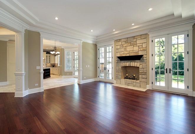 wide-plank hardwood flooring in a contemporary home